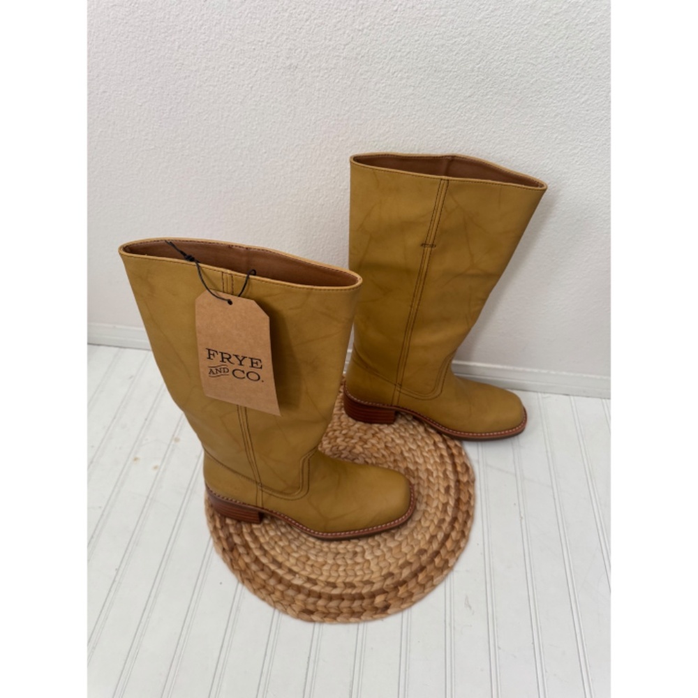 NWT Frye and Co Campus Style Boots Banana 9 - Picture 3 of 9